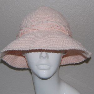 NEW Handmade Spring Sun Hat, Blush Pink, Women Size Small